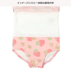 日本外購 - 熊果荷葉邊連身泳衣 (6個月 - 3歲)